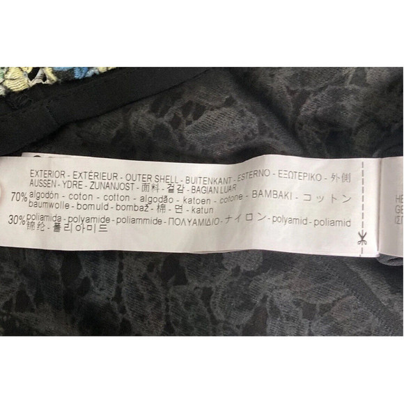 Zara Basic Women flowers floral COLORFUL Casual sheer cut out Dress SIZE XS - Picture 15 of 16